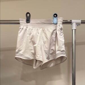 Lululemon Athletica White Athletic Shorts Lightweight Relaxed Fit